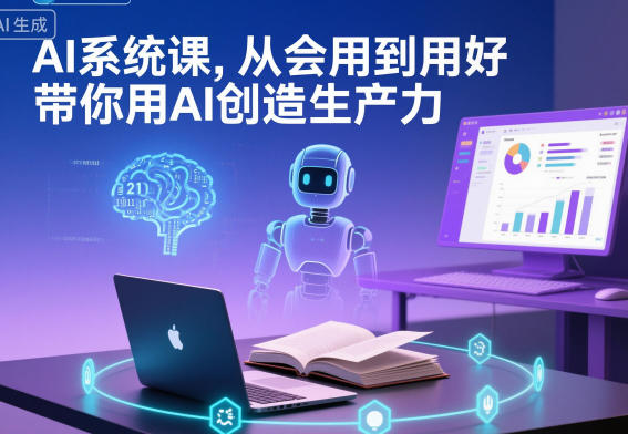 AI系统课，从会用到用好，带你用AI创造生产力-情久项目网