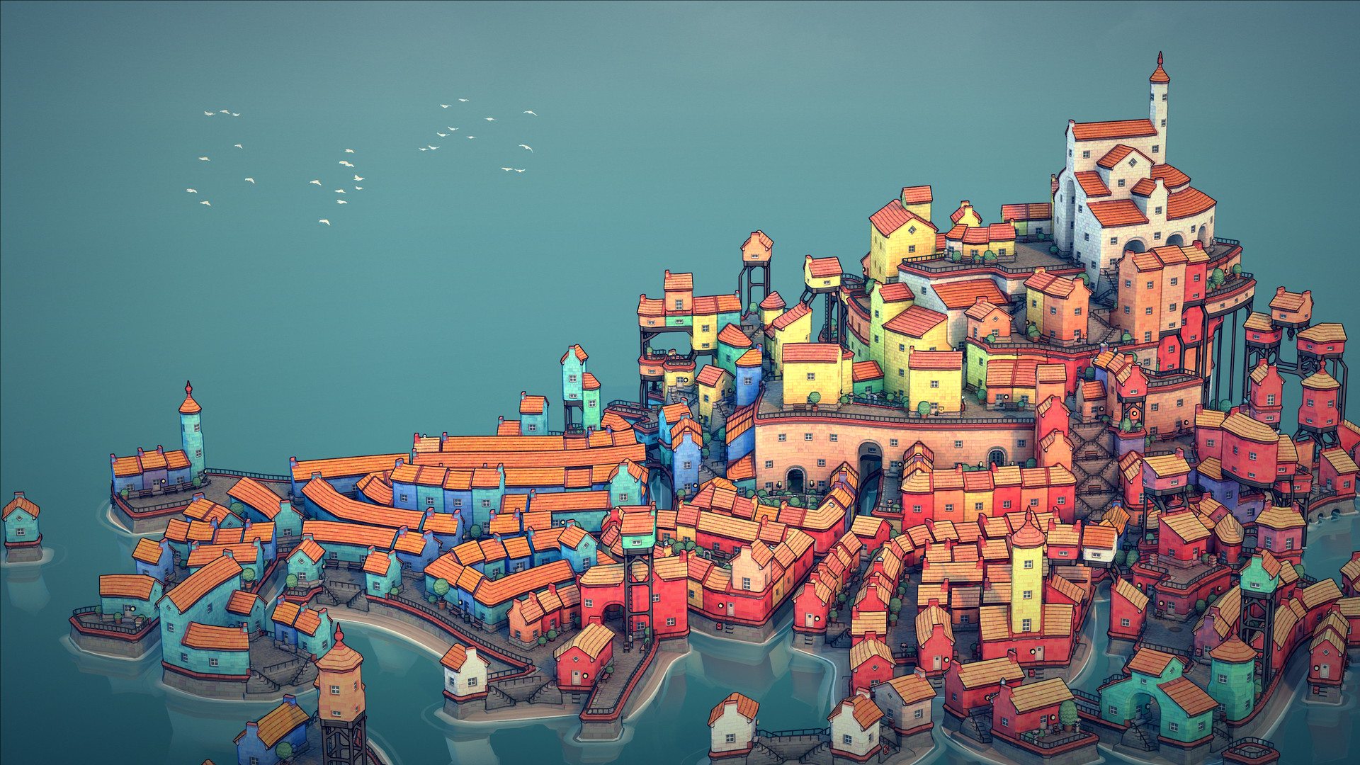 《城镇设计师 Townscaper》Switch中文版NSP下载 – 含1.0.1补丁-情久项目网