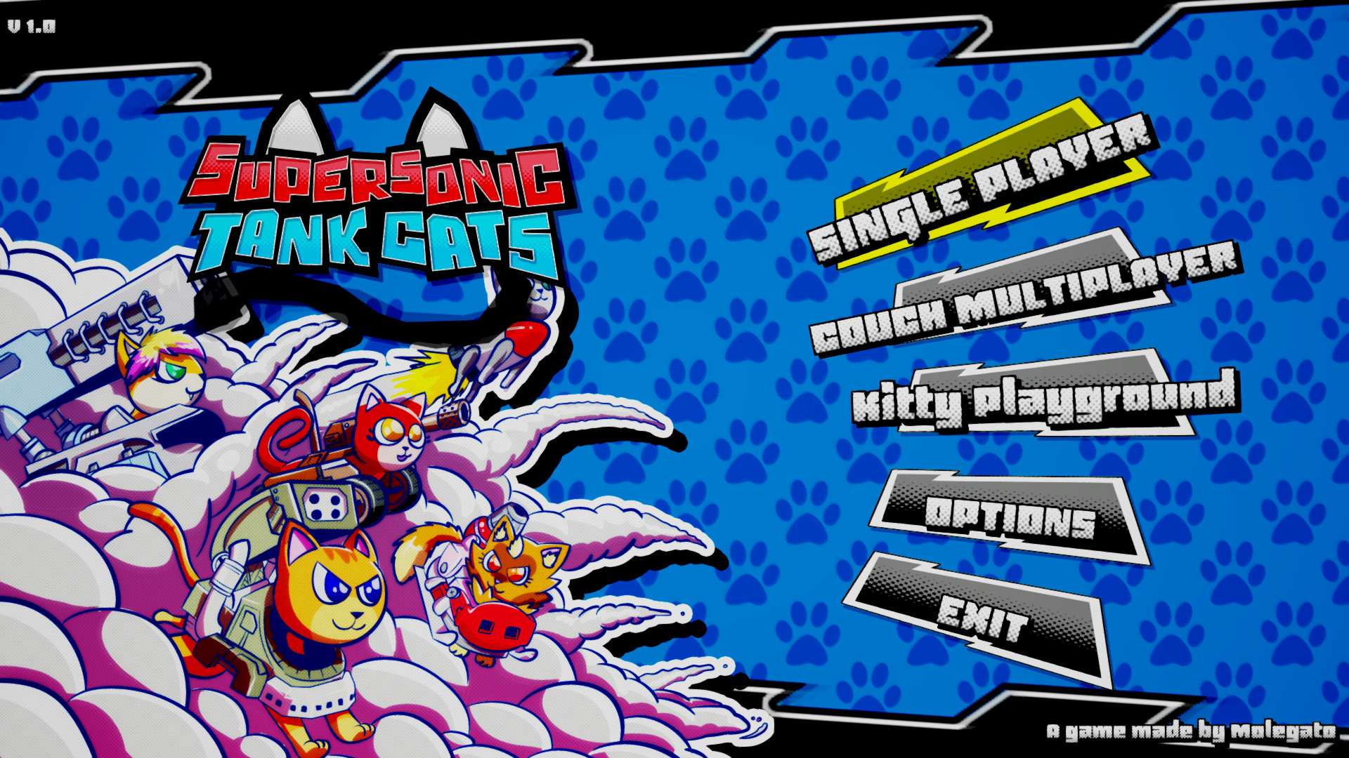 《超音速坦克猫 Supersonic Tank Cats》Switch英文版NSP下载-情久项目网