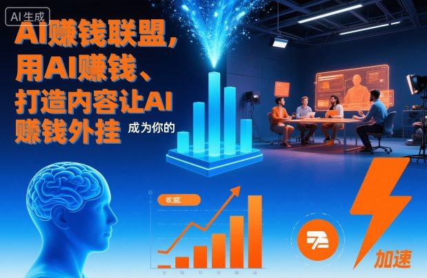 AI賺钱联盟，用AI賺钱、打造内容让AI成为你的賺钱外挂-情久项目网