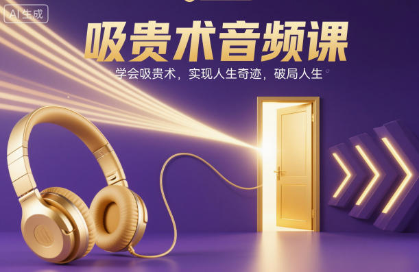 吸贵术音频课，学会吸贵术，实现人生奇迹，破局人生-情久项目网