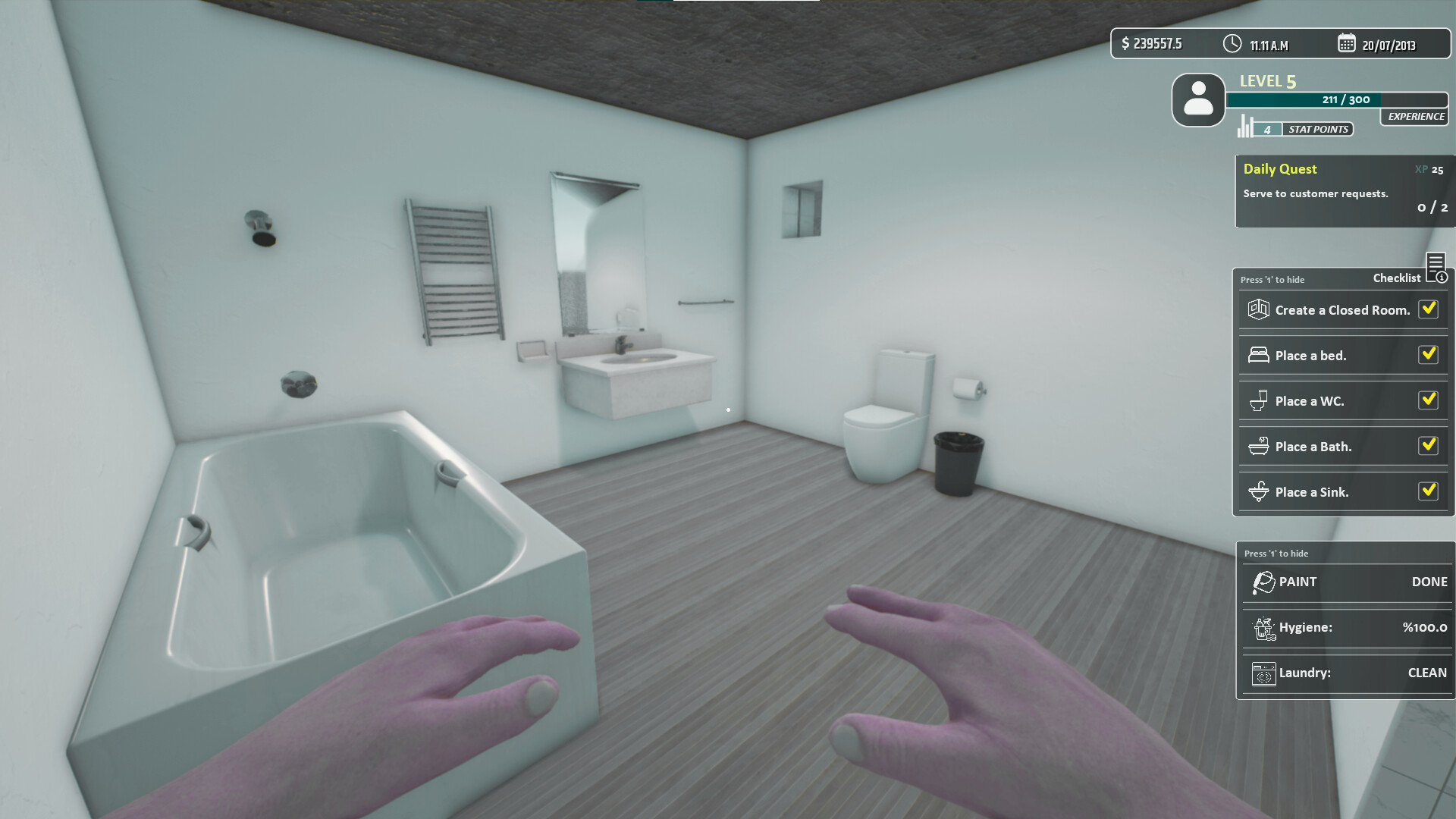 《酒店老板模拟器/Hotel Owner Simulator》PC中文版下载-含Build.18948595-情久项目网