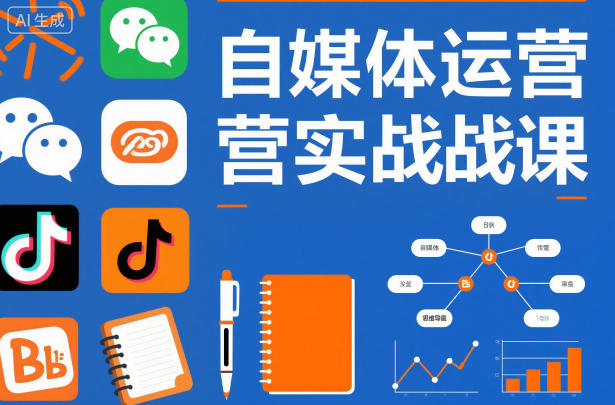 自媒体运营实战课，掌握一套系统的自媒体运营底层方法论，成为优秀的内容创作者-情久项目网