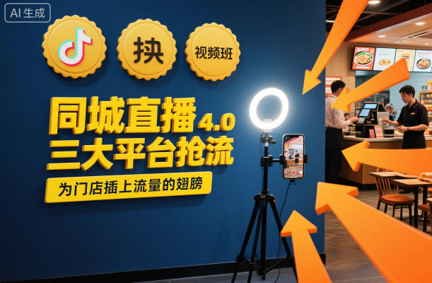 同城直播实操班4.0，三大平台抢流，为门店插上流量的翅膀-情久项目网