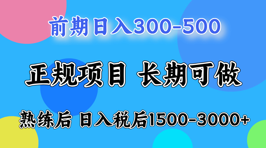 日收益500-1000+ 一台电脑在家就能做-情久项目网