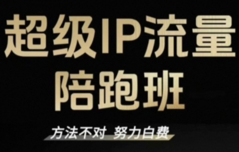 阿昱老师·超级IP流量陪跑班-情久项目网