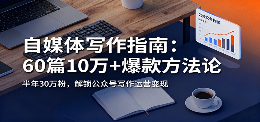 自媒体写作指南：60篇10万+爆款方法论，半年30万粉，解锁公众号写作运营变现-情久项目网