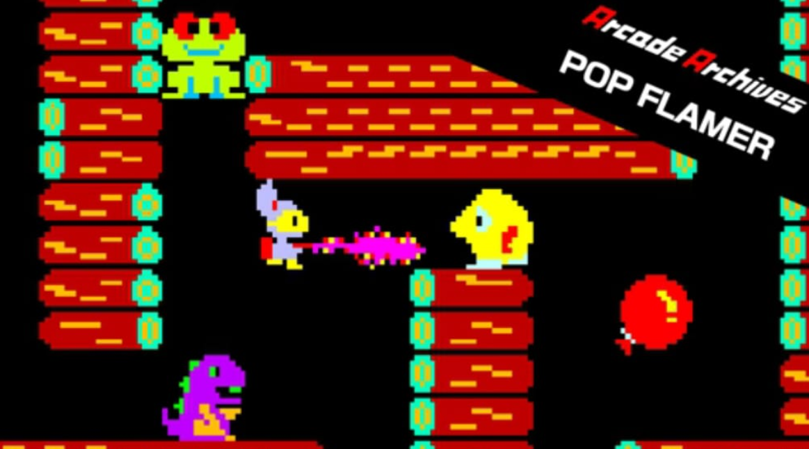 《街机：POP火焰 Arcade Archives POP FLAMER》Switch英文版NSP下载-情久项目网
