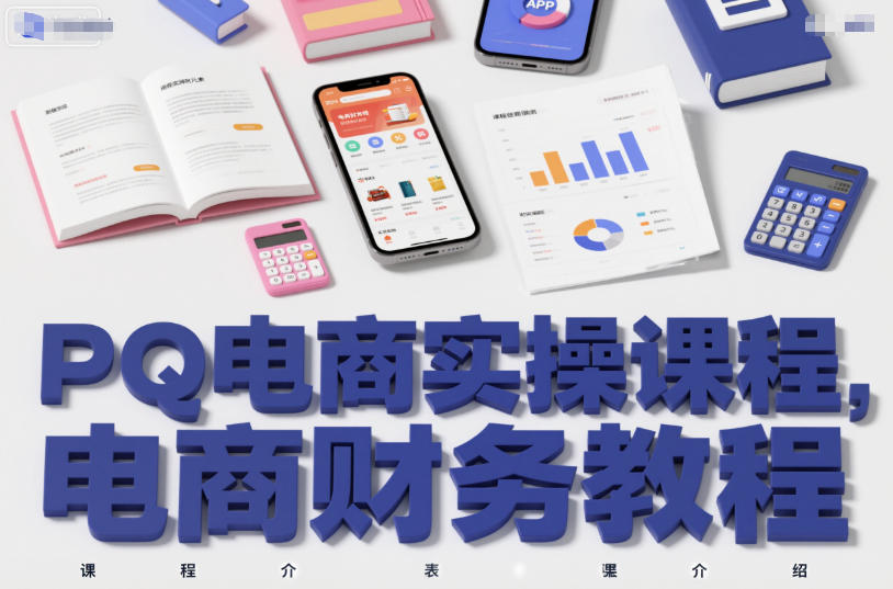 PQ电商实操课程，电商财务教程-情久项目网