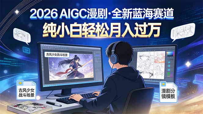 2026年全新蓝海赛道，纯小白轻松月入过万-情久项目网