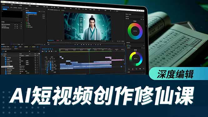AI短视频创作修仙课，从炼气到金仙、爆款复刻、深度编辑，掌握全栈AI能力-情久项目网