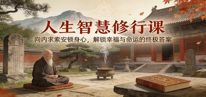 人生智慧修行课：向内求索安顿身心，解锁幸福与命运的终极答案-情久项目网