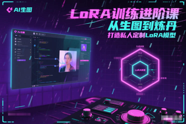 LoRA训练进阶课，从生图到炼丹，打造私人定制LoRA模型-情久项目网