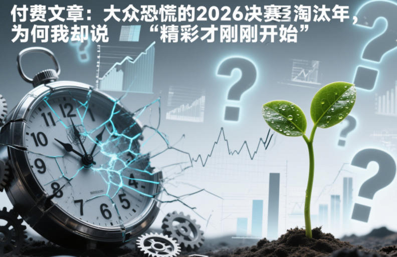 付费文章：大众恐慌的2026决赛淘汰年，为何我却说“精彩才刚刚开始”？-情久项目网