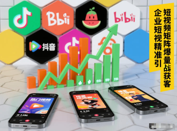 企业短视频精准引流矩阵获客，短视频矩阵爆量战法-情久项目网