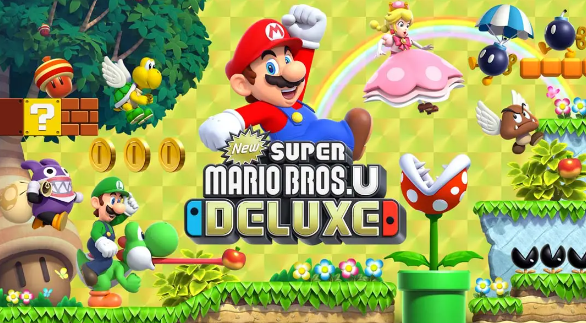 《新超级马里奥兄弟U 豪华版 New Super Mario Bros. U Deluxe》Switch中文版NSP下载 – 含1.0.2补丁-情久项目网