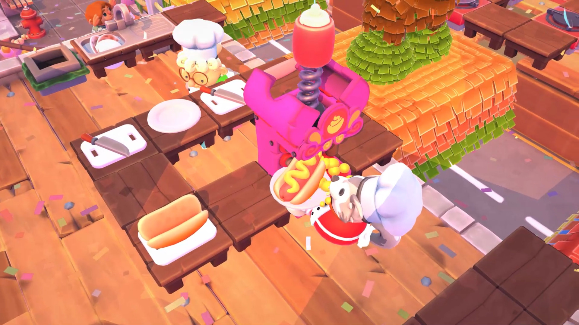 《煮糊了2 分手厨房2 Overcooked2》Switch美版中文版NSP下载 – 含1.0.19补丁+5DLC-情久项目网