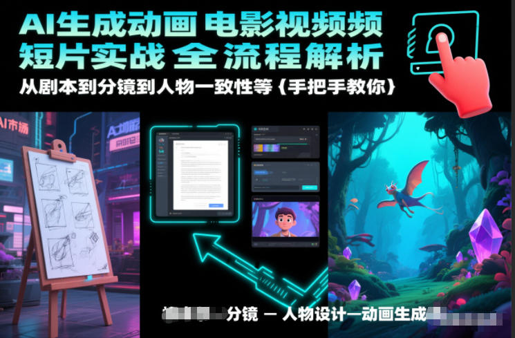 AI生成动画电影视频短片实战全流程解析，从剧本到分镜到人物一致性等手把手教你-情久项目网