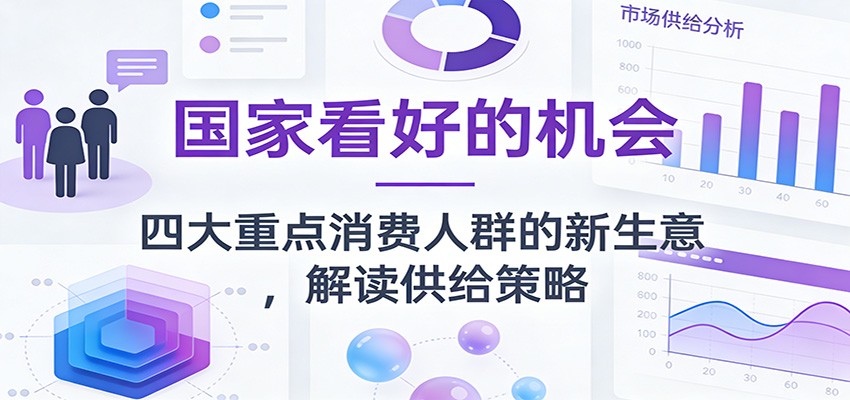 公众号付费文章：国家看好的机会，四大重点消费人群的新生意，解读供给策略-情久项目网