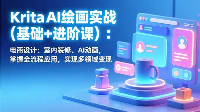 Krita AI绘画实战(基础+进阶课-情久项目网