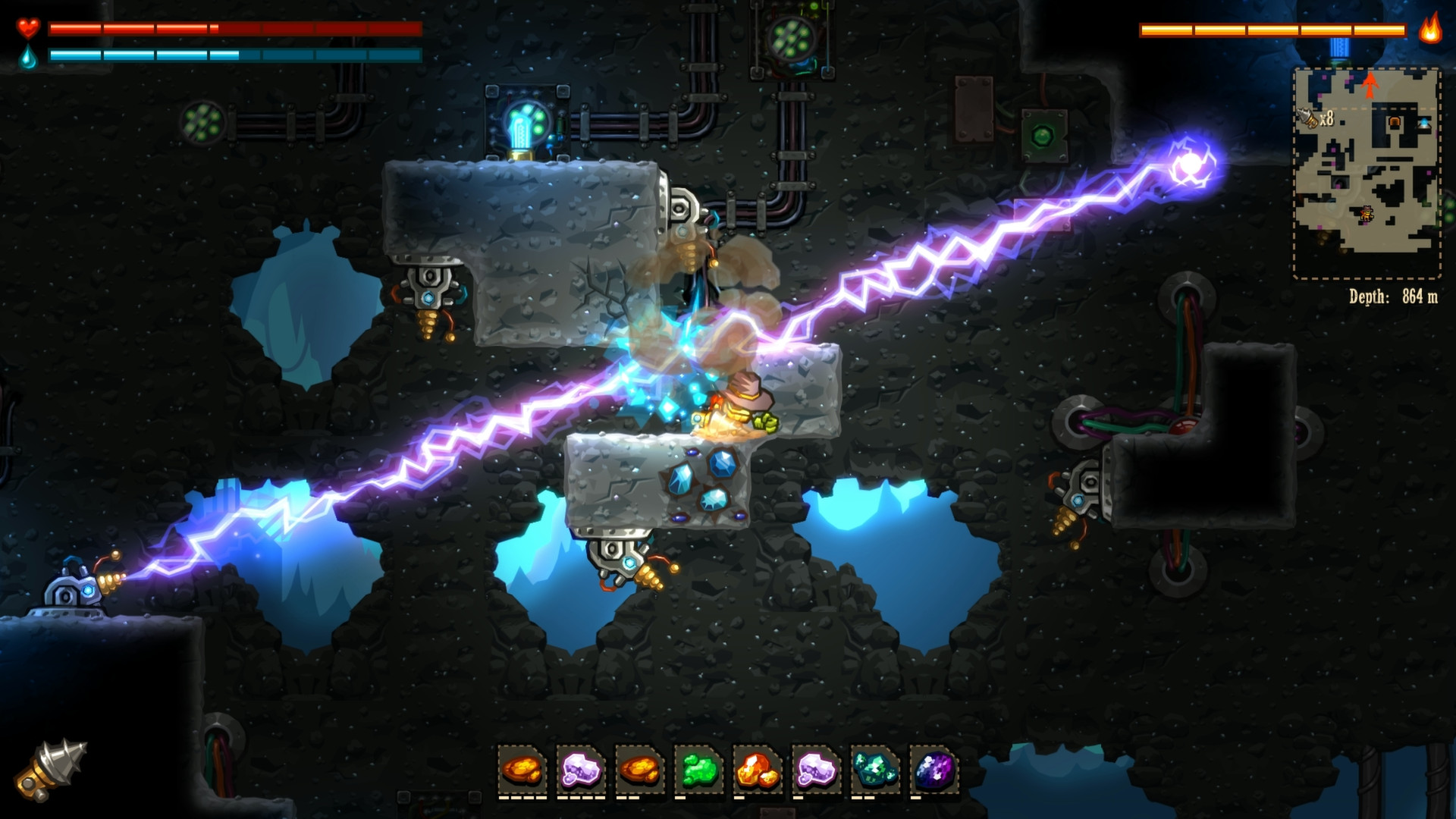 《蒸汽世界：挖掘 SteamWorld Dig》Switch英文版NSP下载 – 含1.12.0补丁-情久项目网