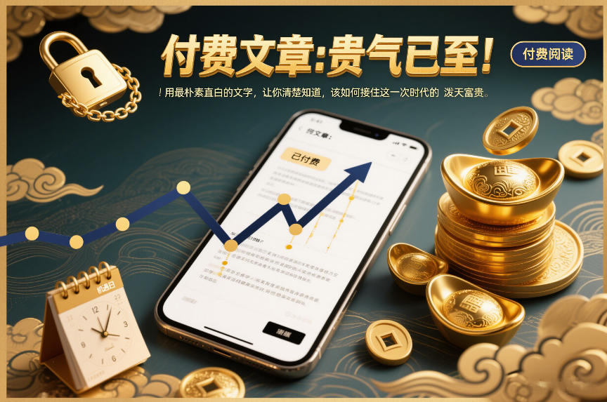 付费文章：贵气已至！用最朴素直白的文字，让你清楚知道，该如何接住这一次时代的泼天富贵-情久项目网