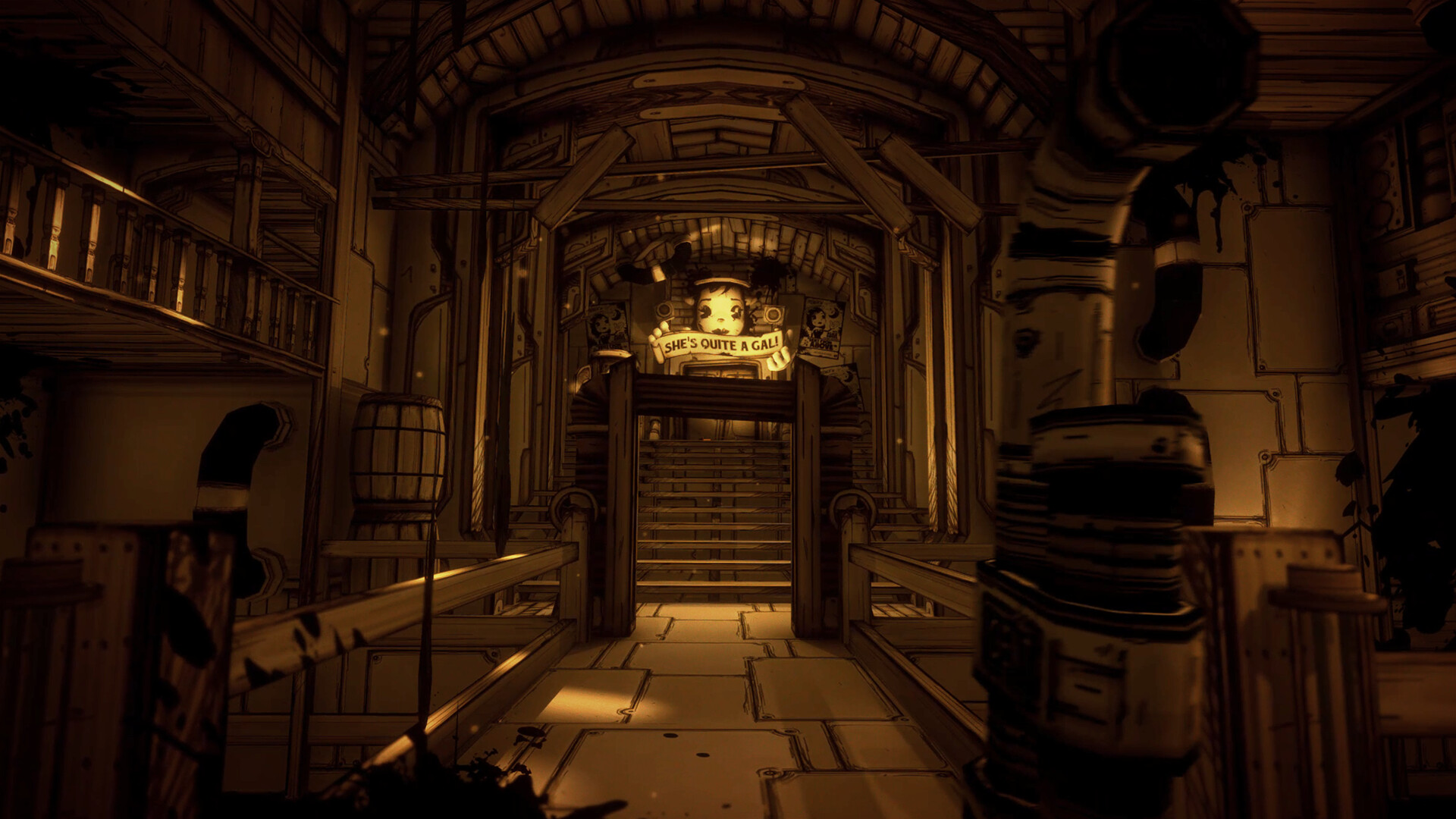 《班迪与墨水机器 Bendy and the Ink Machine》Switch美版中文NSZ下载 – 含2.0.2a补丁-情久项目网