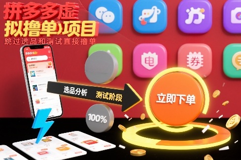 拼多多虚拟撸单项目，跳过选品和测试直接撸单-情久项目网