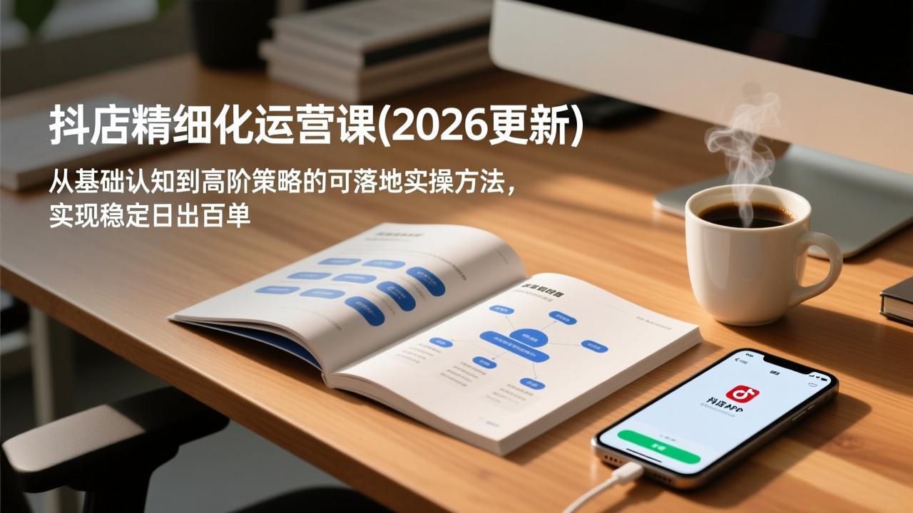 抖店精细化运营课(2026更新-情久项目网