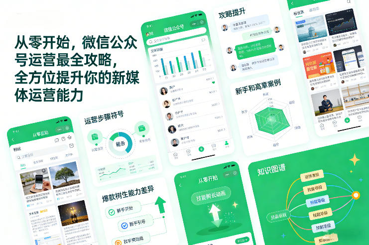 从零开始，微信公众号运营最全攻略，全方位提升你的新媒体运营能力-情久项目网