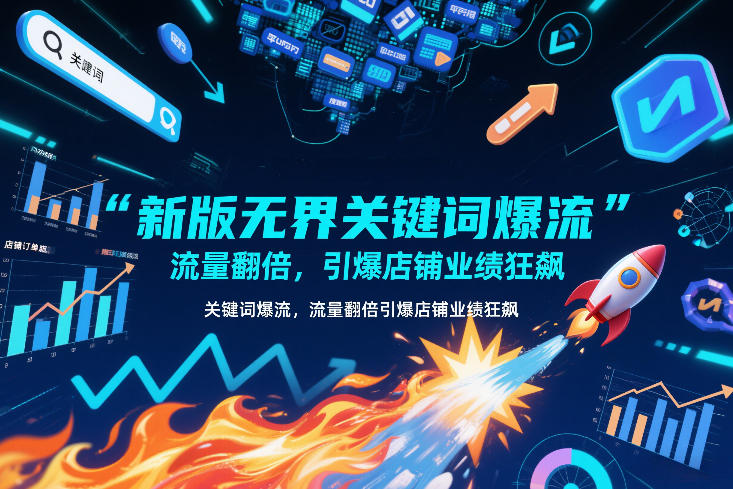 新版无界关键词爆流，流量翻倍，引爆店铺业绩狂飙-情久项目网