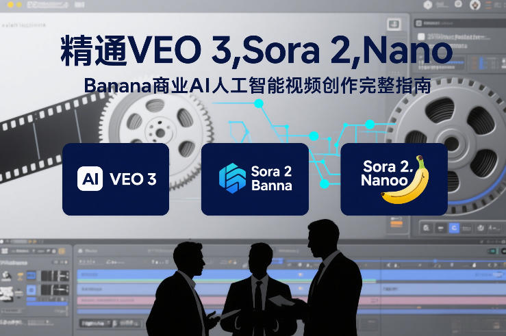 精通VEO 3，Sora 2，Nano Banana商业AI人工智能视频创作完整指南-情久项目网