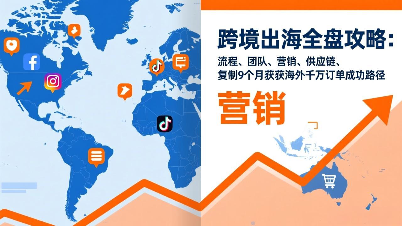 跨境出海全盘攻略：流程，团队，营销，供应链，复制9个月斩获海外千万订单成功路径-情久项目网