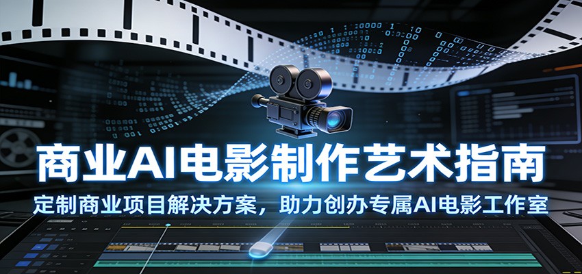 商业AI电影制作艺术指南：定制商业项目解决方案，助力创办专属AI电影工作室-情久项目网