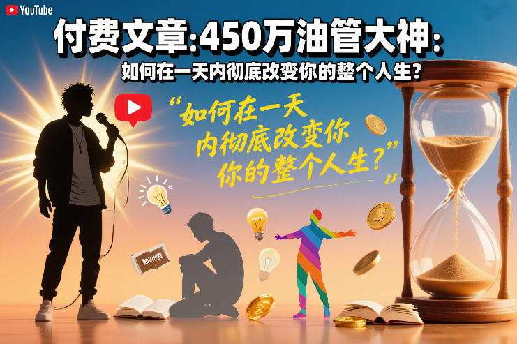 付费文章：450万油管大神：如何在一天内彻底改变你的整个人生？-情久项目网
