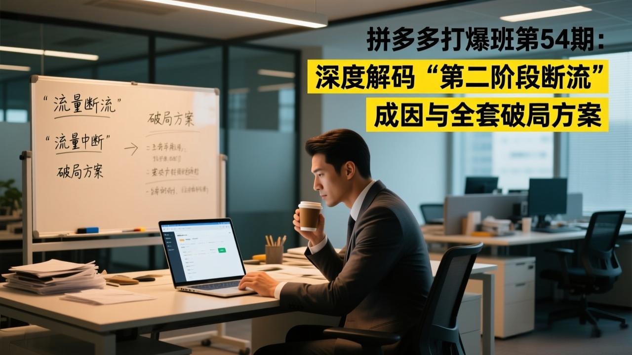 拼多多打爆班第54期：深度解码“第二阶段断流”成因与全套破局方案-情久项目网