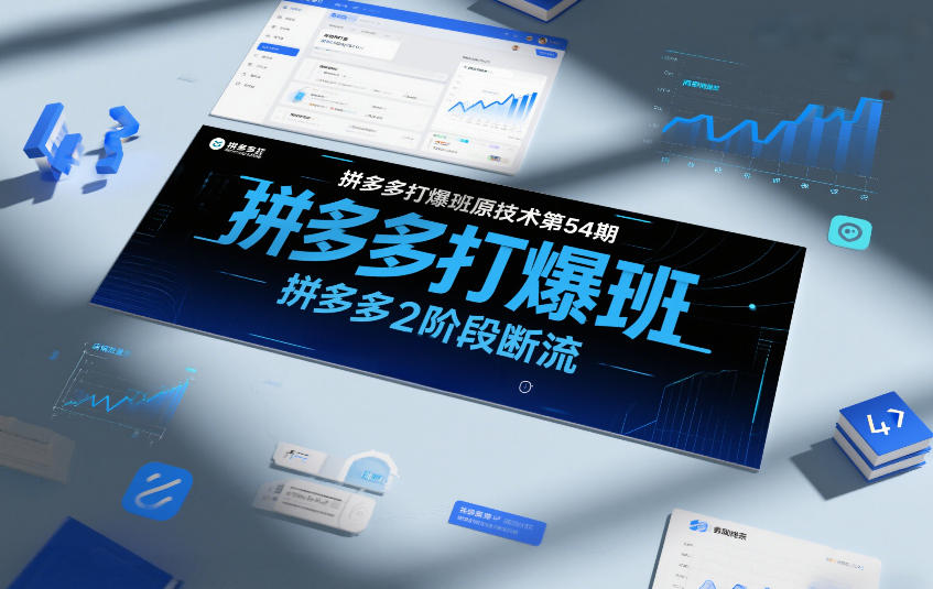 拼多多打爆班原创技术第54期，拼多多2阶段断流-情久项目网