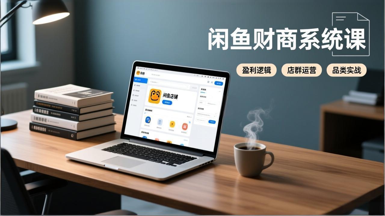 闲鱼财商系统课：从盈利逻辑、店群运营到品类实战，实现稳定月入过万-情久项目网
