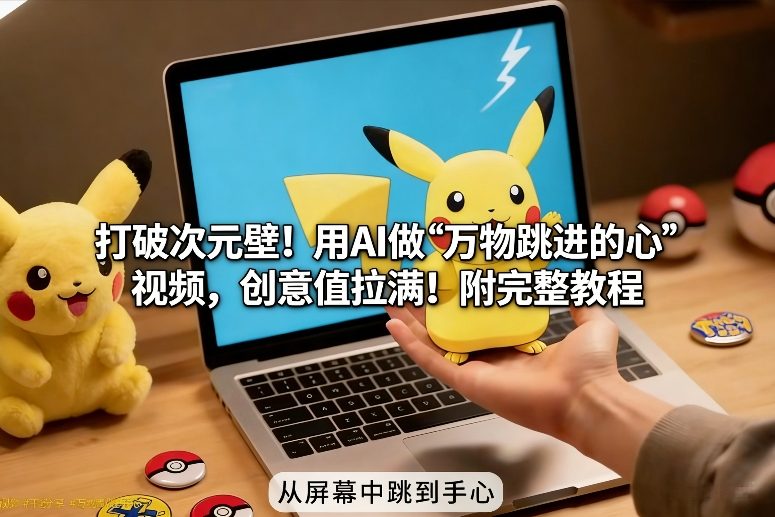 打破次元壁！用AI做【万物跳进手心】视频，创意值拉满！附完整教程-情久项目网