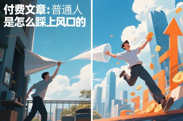 付费文章：普通人是怎么踩上风口的-情久项目网