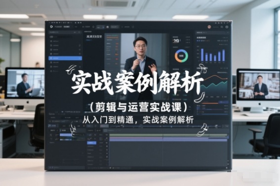剪辑与运营实战课，从入门到精通，实战案例解析(更新2026)-情久项目网