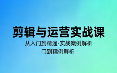 林大·剪辑与运营实战课(更新2026)-情久项目网