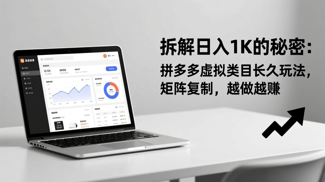 拆解日入 1K 的秘密：拼多多虚拟类目长久玩法，矩阵复制，越做越赚-情久项目网