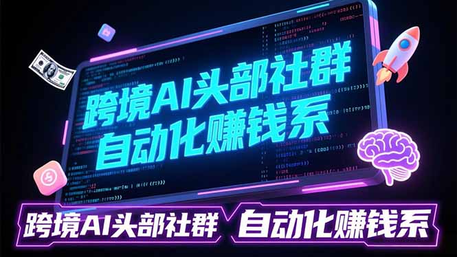 跨境AI头部社群前沿精选：聚焦可落地的AI实战经验，快速构建你的自动化赚钱系-情久项目网