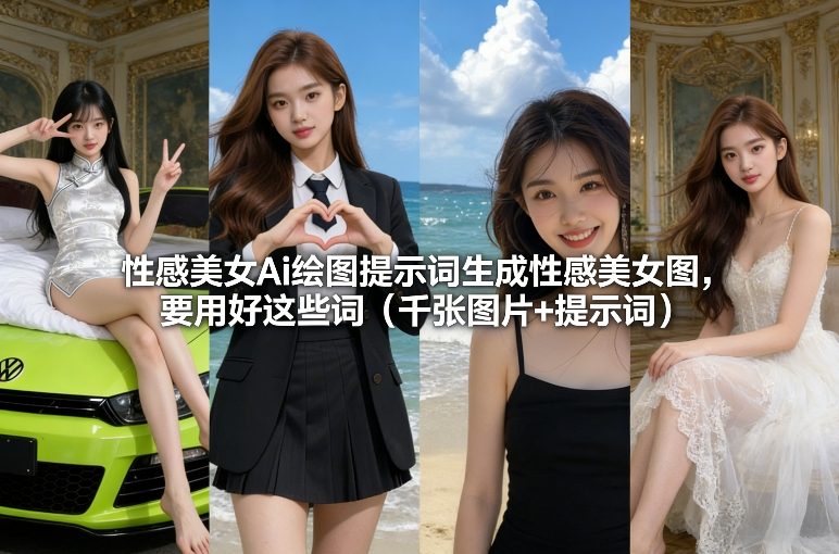 性感美女Ai绘图提示词生成性感美女图，要用好这些词(千张图片+提示词)-情久项目网