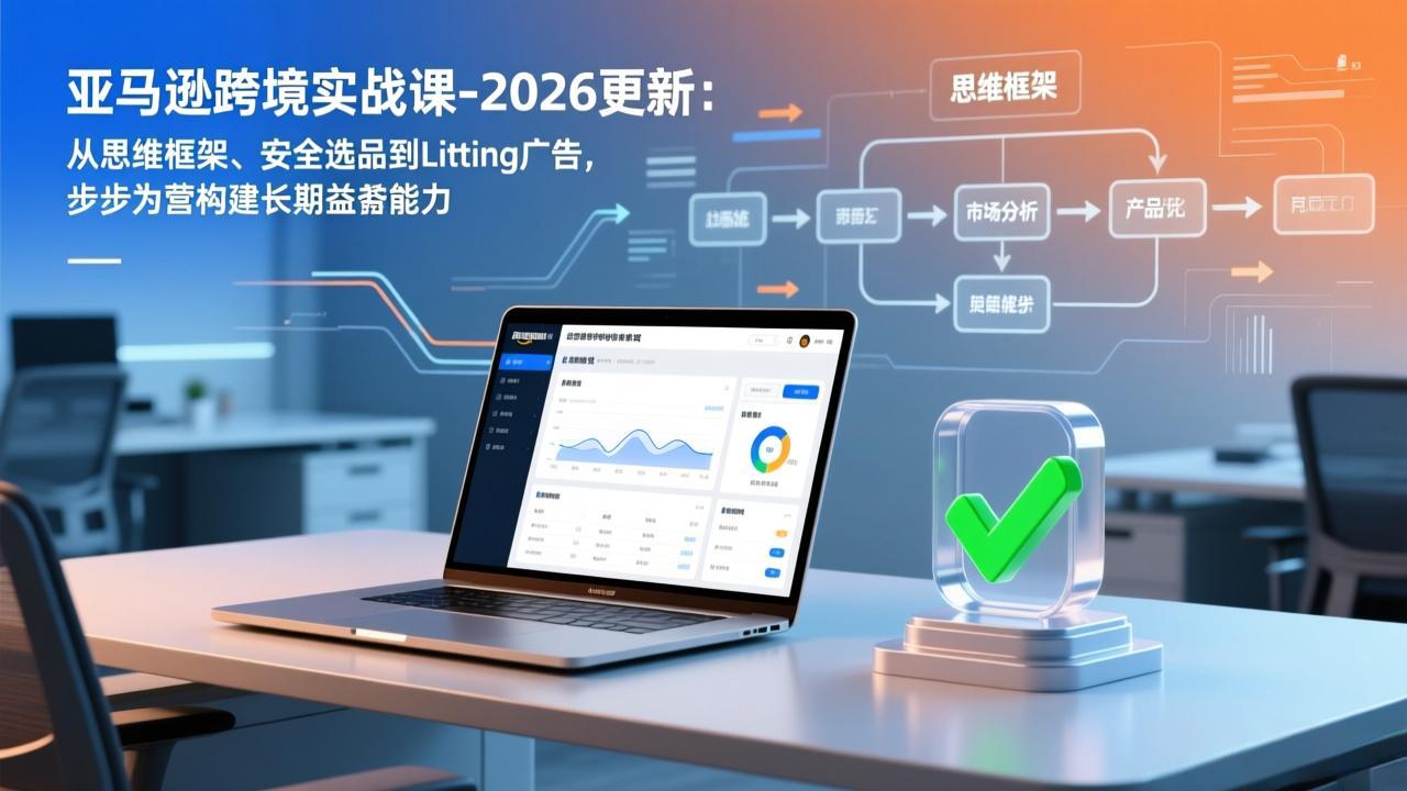 亚马逊跨境实战课-2026更新：从思维框架、安全选品到Listing广告，步步为营构建长期盈利能力-情久项目网