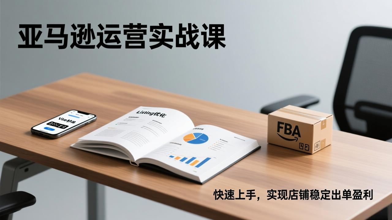 亚马逊运营实战课，Listing优化、Vine秒杀、FBA发货，快速上手，实现店铺稳定出单盈利-情久项目网