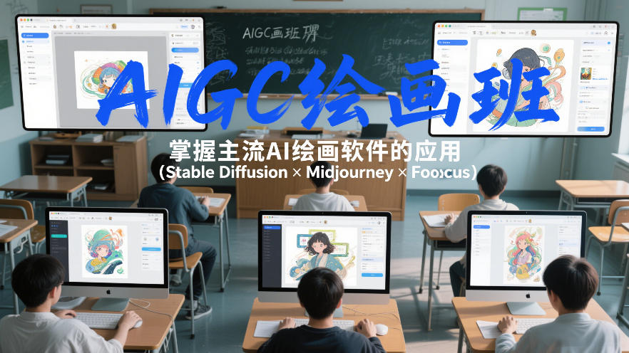 AIGC绘画班，掌握主流Ai绘画软件的应用(Stable Diffusion x Midjourney x Fooocus)-情久项目网