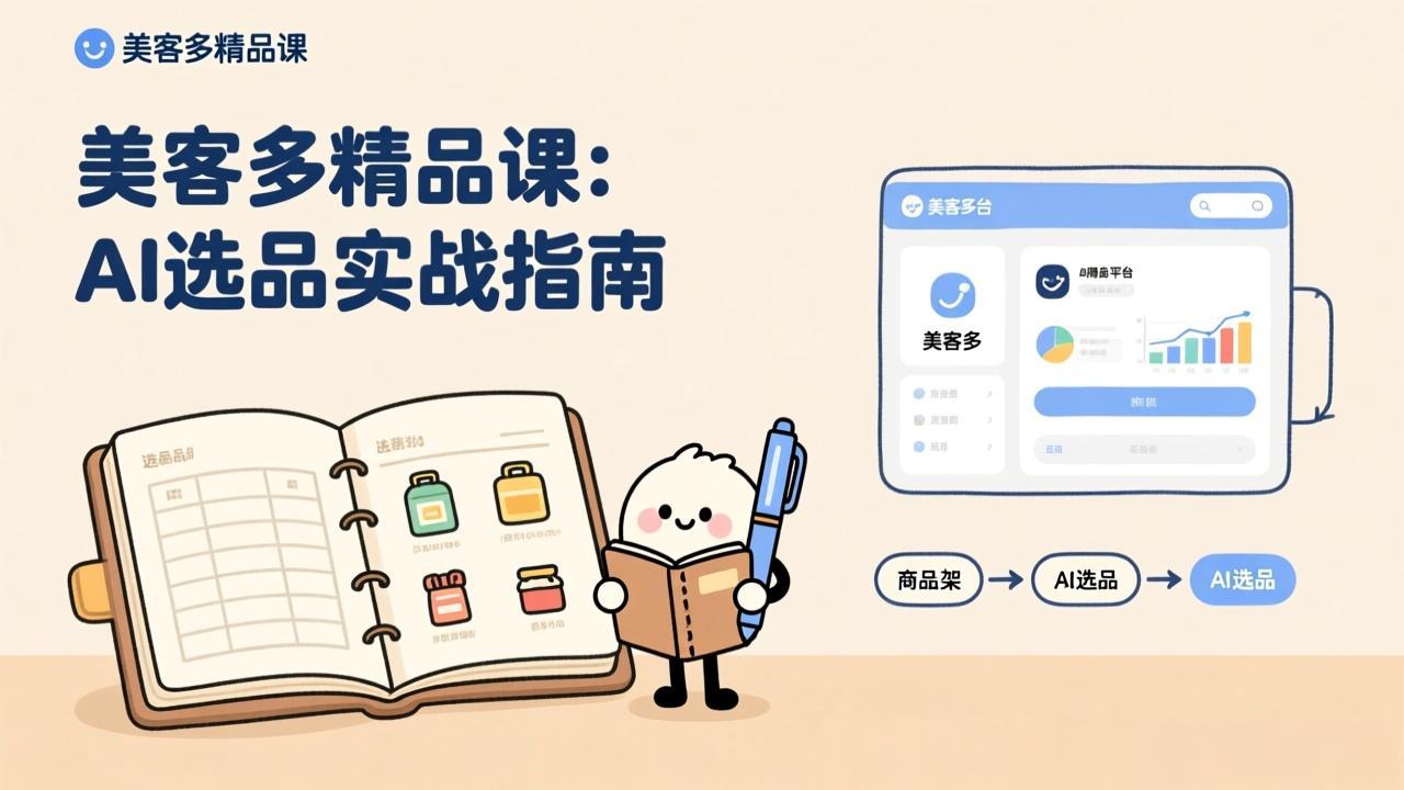 AI+美客多精品课，工具实操、数据选品、AI优化，新手也能快速上手，月入5000+美元-情久项目网