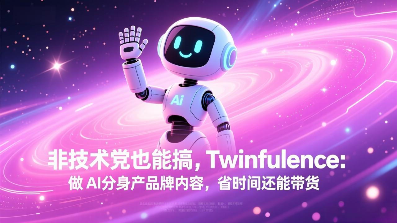 非技术党也能搞!Twinfluence:做 AI 分身产品牌内容,省时间还能带货-情久项目网
